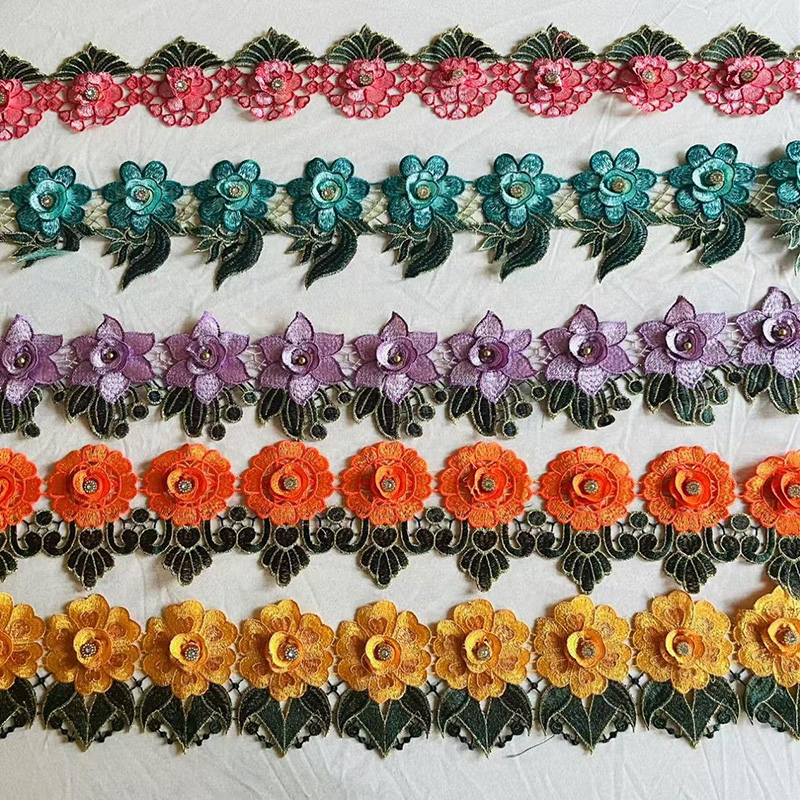 Sulaman sulaman 3D Bunga 3D Lace: Campuran kerajinan sing sampurna lan teknologi