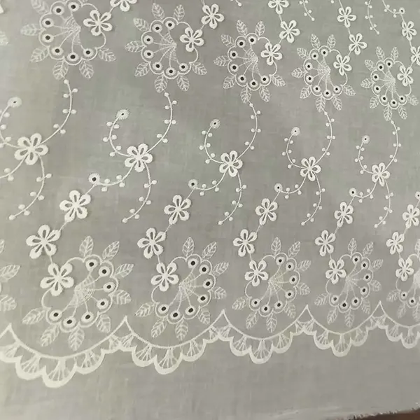 Kain eyelis bordir lace sulam