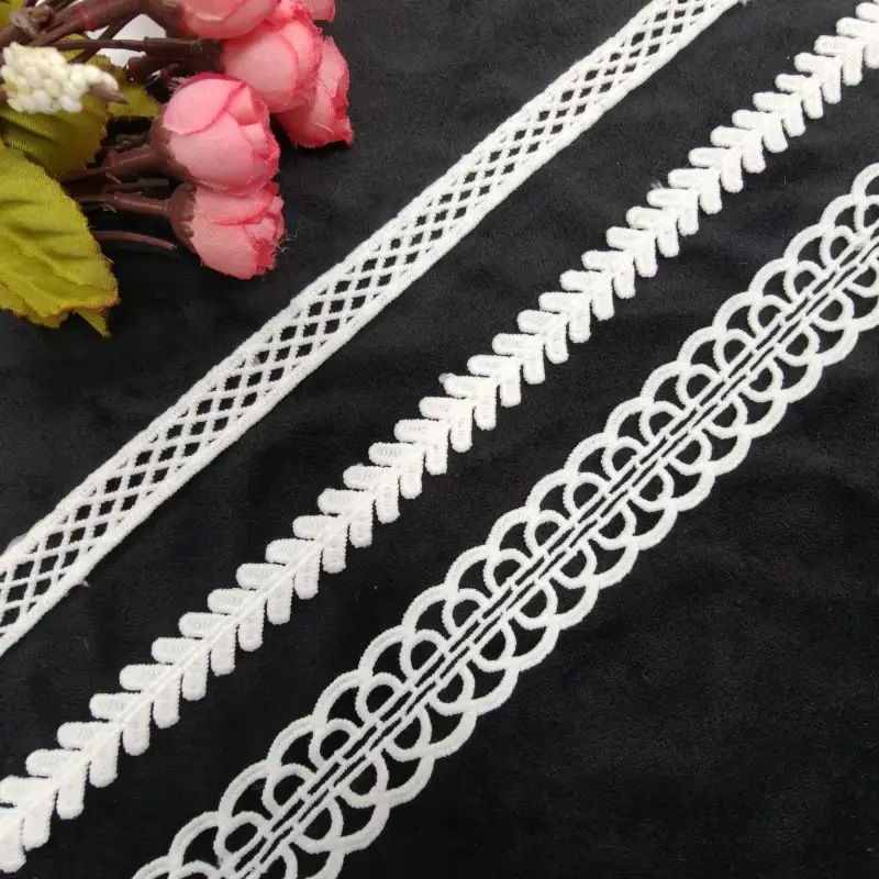 Customized White Milk Silk Embroidery Lace Vintage Chemical Lace For Wedding Dresses Shoes And Other Clothing Accessories Customized White Milk Silk Embroidery Lace Vintage Chemical Lace For Wedding Dresses Shoes And Other Clothing Accessories