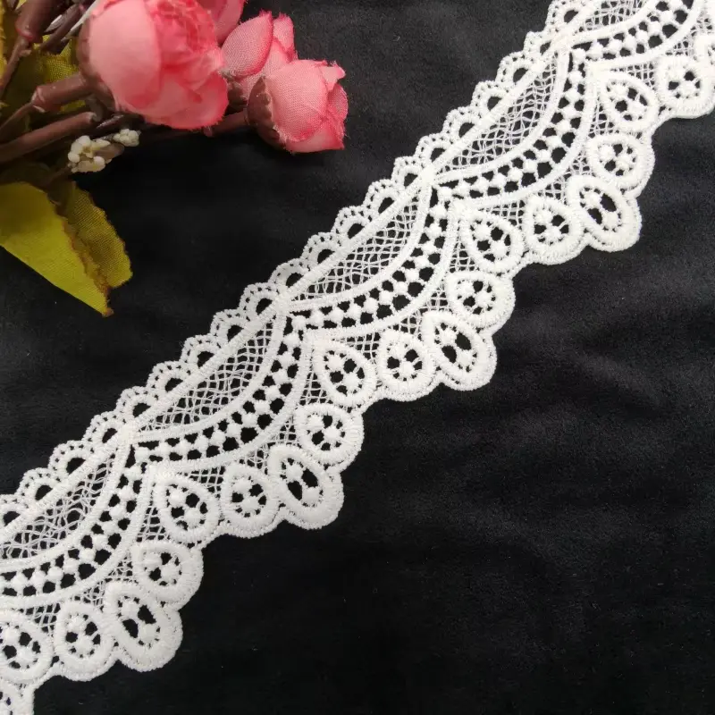 Customized White Milk Silk Embroidery Lace Vintage Chemical Lace For Wedding Dresses Shoes And Other Clothing Accessories Customized White Milk Silk Embroidery Lace Vintage Chemical Lace For Wedding Dresses Shoes And Other Clothing Accessories