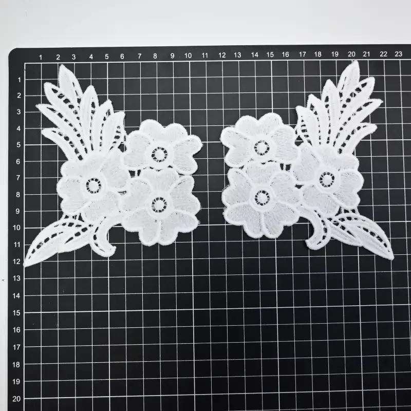 Customized White Milk Silk Embroidery Lace Vintage Chemical Lace For Wedding Dresses Shoes And Other Clothing Accessories Customized White Milk Silk Embroidery Lace Vintage Chemical Lace For Wedding Dresses Shoes And Other Clothing Accessories