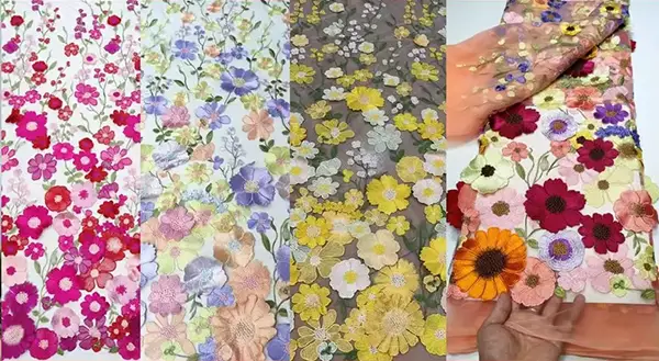 New Arrival Fashion Luxury 3d Embroidery Sequin Lace Fabric Liturgical Lace Fabric New Arrival Fashion Luxury 3d Embroidery Sequin Lace Fabric Liturgical Lace Fabric