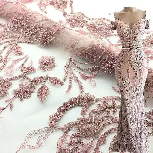 New Arrival Fashion Luxury 3d Embroidery Sequin Lace Fabric Liturgical Lace Fabric New Arrival Fashion Luxury 3d Embroidery Sequin Lace Fabric Liturgical Lace Fabric