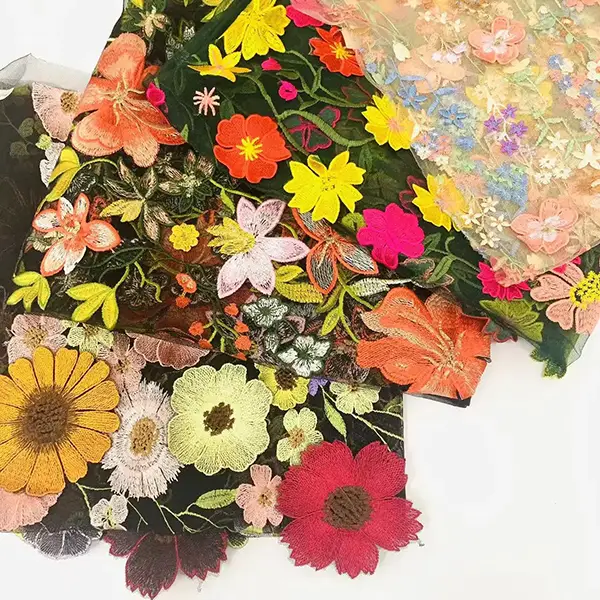 Wholesale Custom Tulle Fabric Embroidery Lace Fabric Wholesale Custom Tulle Fabric Embroidery Lace Fabric