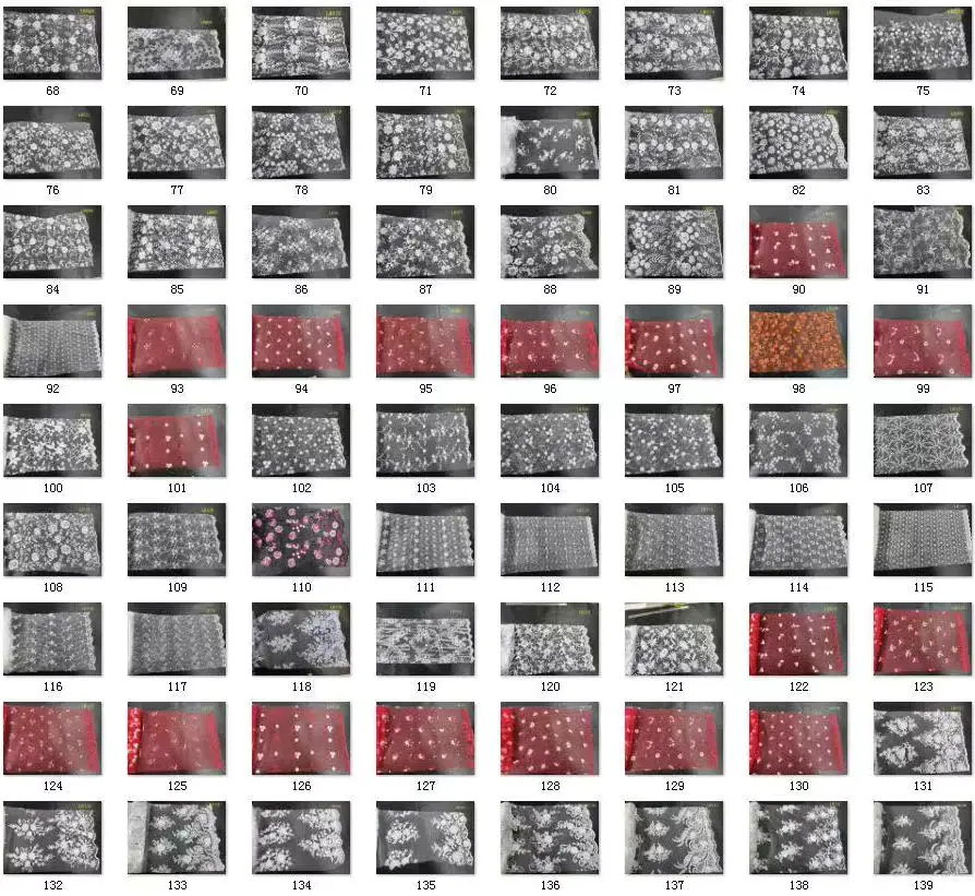 Wholesale Custom Tulle Fabric Embroidery Lace Fabric