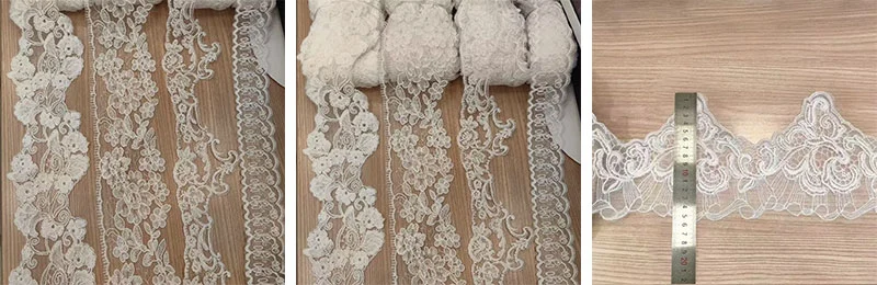Wholesale High Quality Colorful Embroidery Lace Trimmingmesh Lace