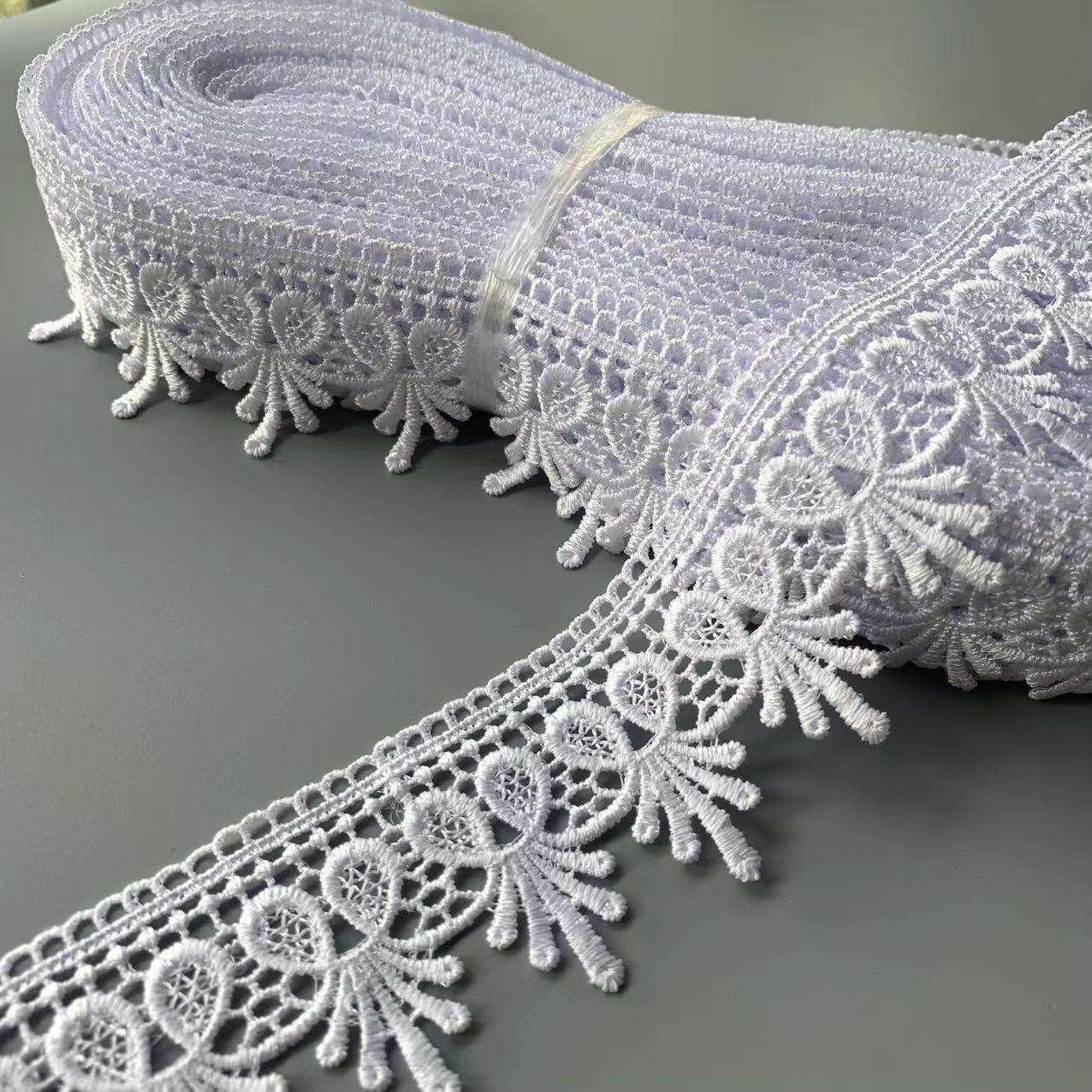 Lace Polyester Lace Sulaman Sulaman Lace Trim Werna