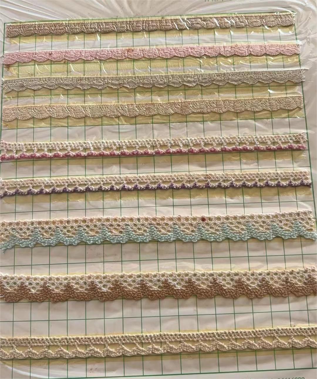 White 100% Narrow Cotton Lace Trim Crochet Embroidery Lace