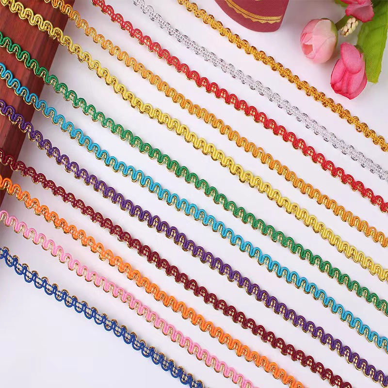 Clothing Accessories Gold and Silver Metallic Border Lace Trim Metallic Gold Sequins Embroidery Tatting Lace Trim