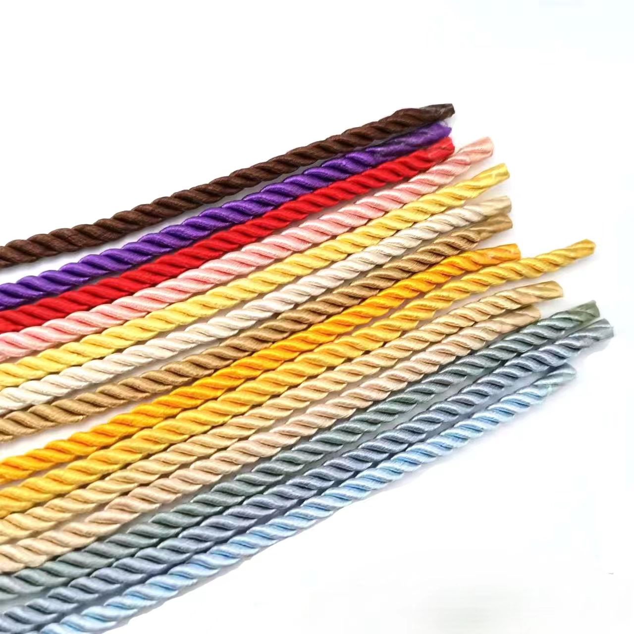 Werna Solid 7mm Strands Colour Dekorasi Sutera Dekorasi Sutra