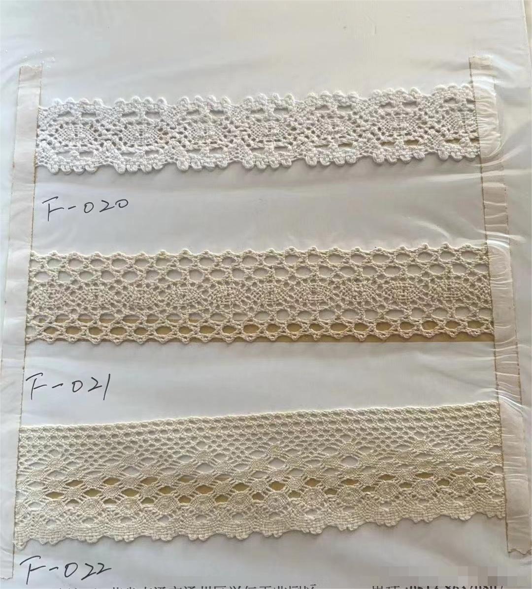 White 100% Narrow Cotton Lace Trim Crochet Embroidery Lace